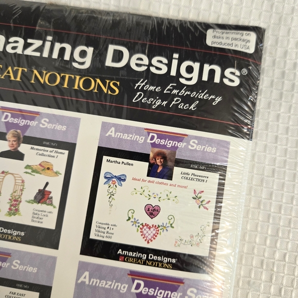 Amazing Designs Sewing Machine Home Embroidery Pack Great Notions IBM-PC - Picture 4 of 8